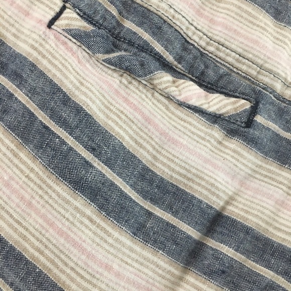 Saint Tropez West, Striped linen/cotton shorts. Size US 6 - Picture 5 of 10